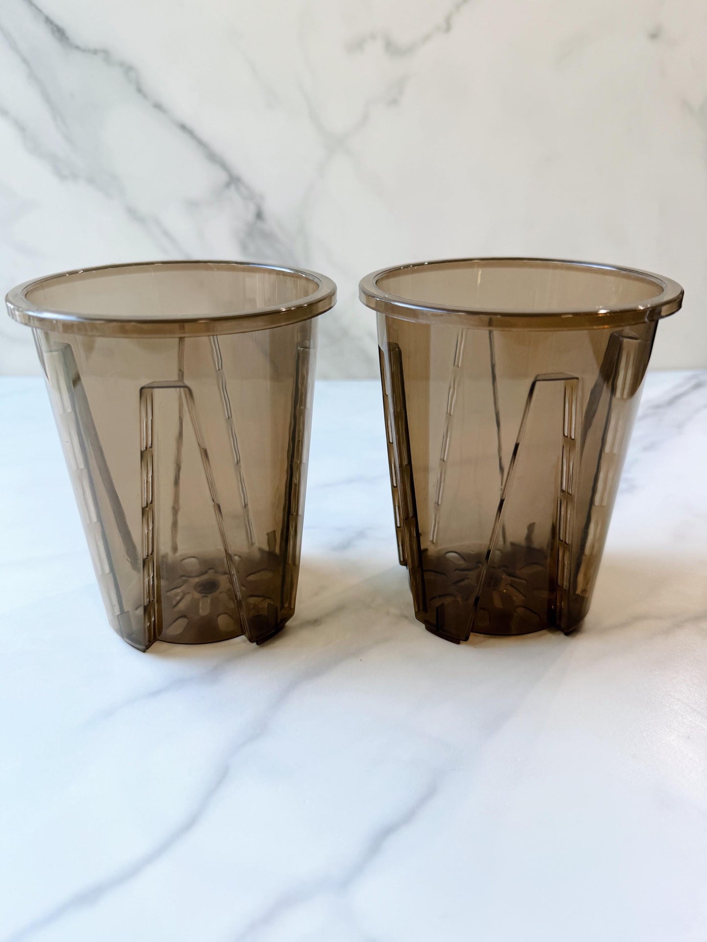 4 Inch Thick Plastic Planters, Pack of 5